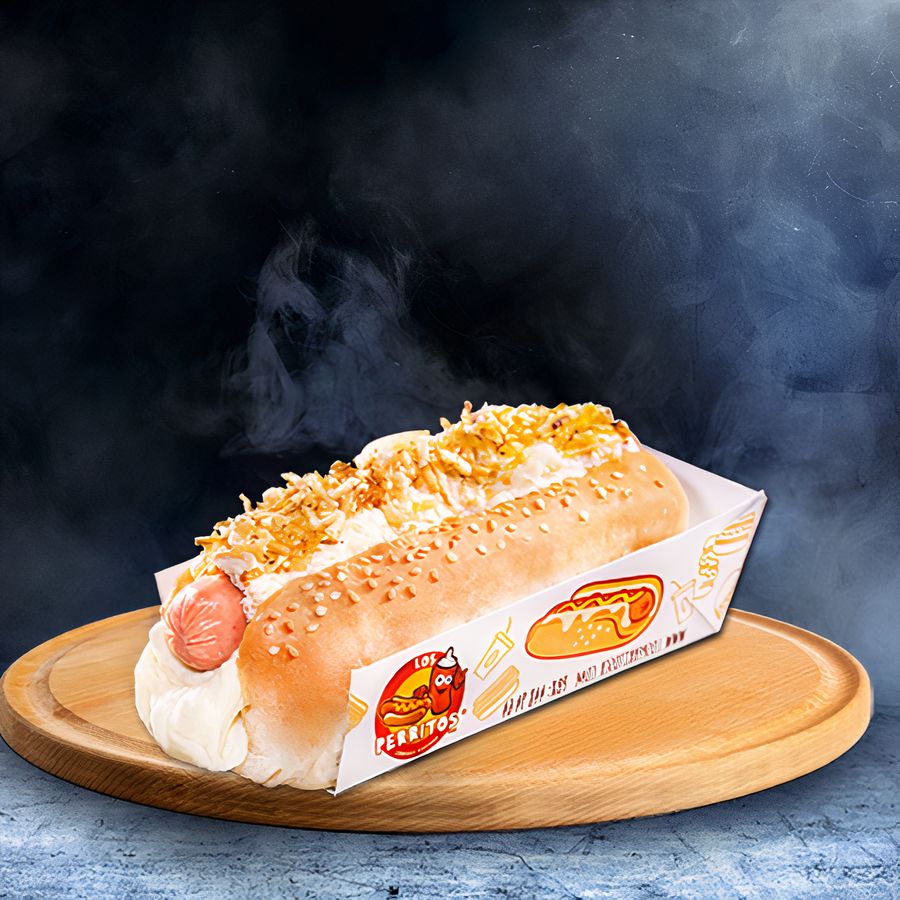 Perro grande con queso